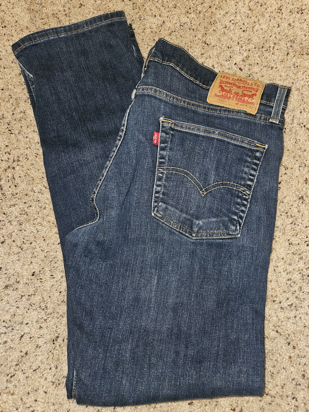 Levi's Men's Dark Blue Straight Jeans